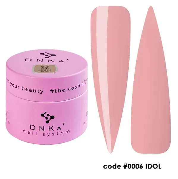 Гель желе для нарощування Dnka Jelly №006 Idol, 15 мл