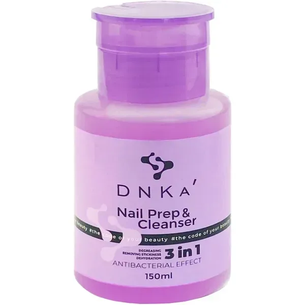 Засіб для дезінфекції, знежирення та зняття липкого шару Dnka 3in1 Prep&Cleanser, 150 мл