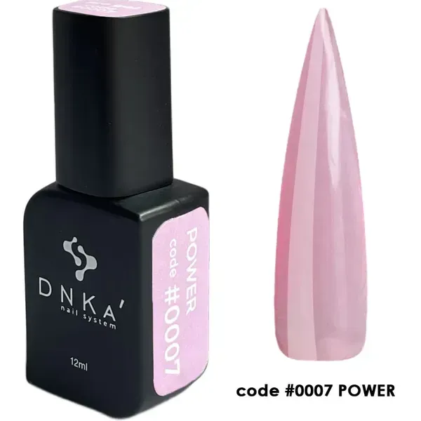 Рідкий гель для нігтів Dnka Pro Gel №0007 Power, 12 мл