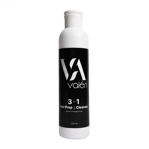 Знежирювач та клінсер для нігтів Valeri Nail Prep&Cleanser 3в1, 250 мл