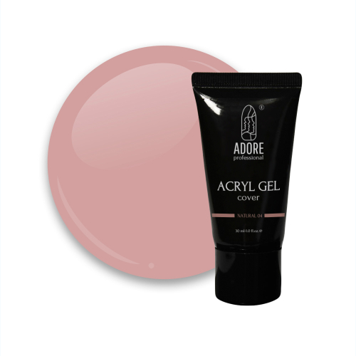 Камуфлюючий акрил-гель для нігтів Adore professional №04 - natural, 30 мл