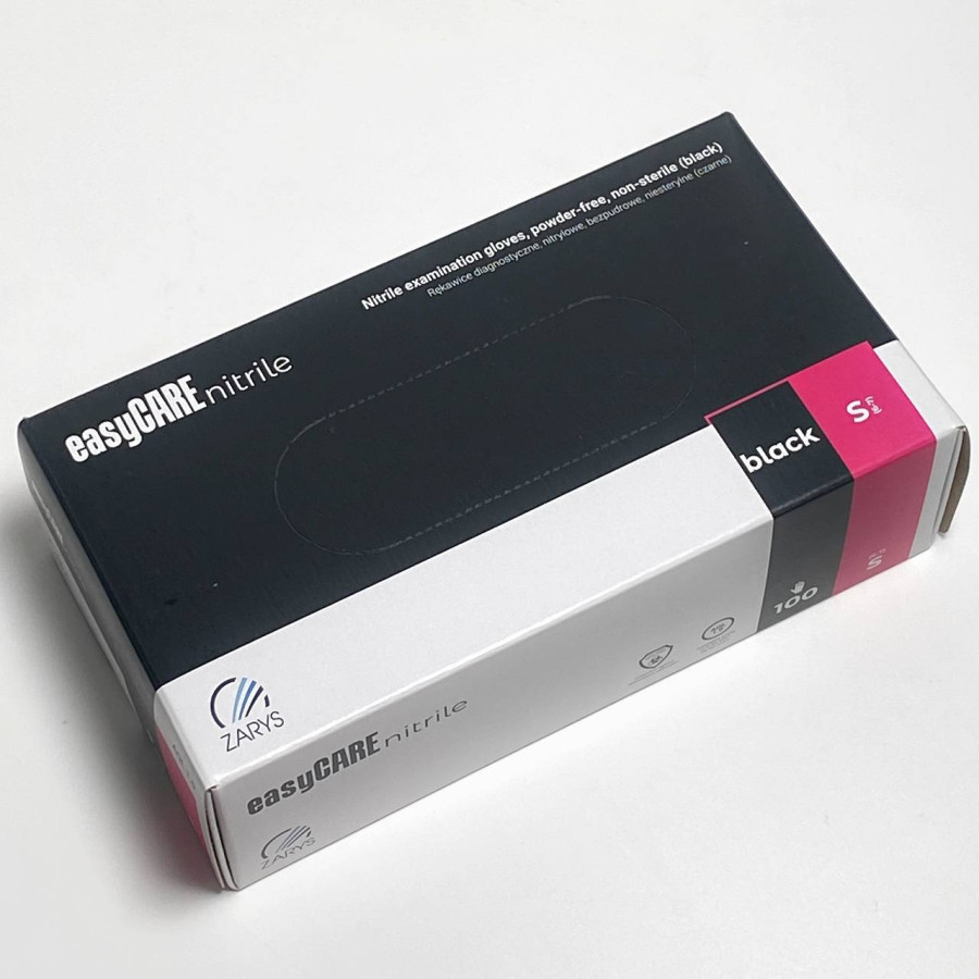 Рукавиці easyCARE S чорні, 100 шт
