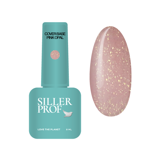 Камуфлююча база для нігтів Siller Cover Base Pink Opal, 8 мл